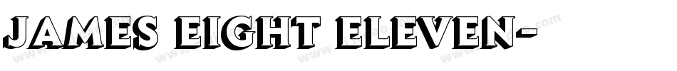 James Eight Eleven字体转换